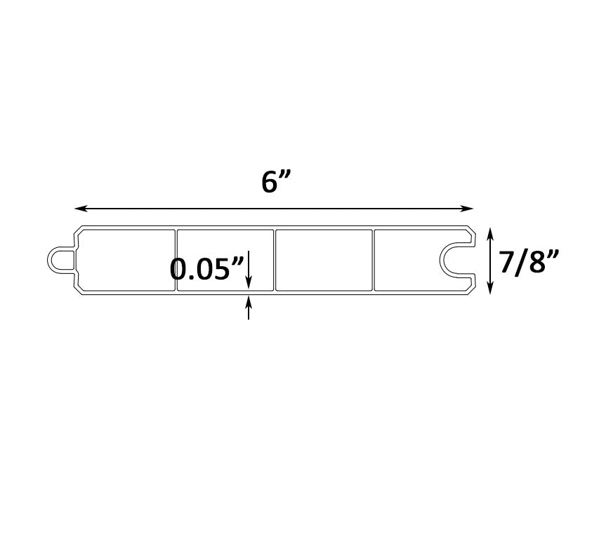 GRN White Vinyl T&G Pickets [1 Section]