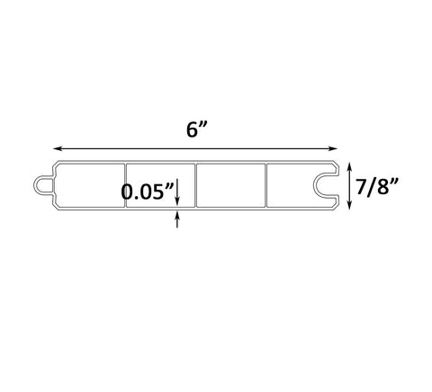 GRN White Vinyl T&G Pickets [1 Section]