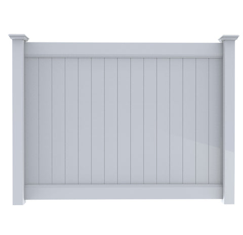 GRN Pre-Assembled 6×8 Full Privacy Vinyl PVC Fence